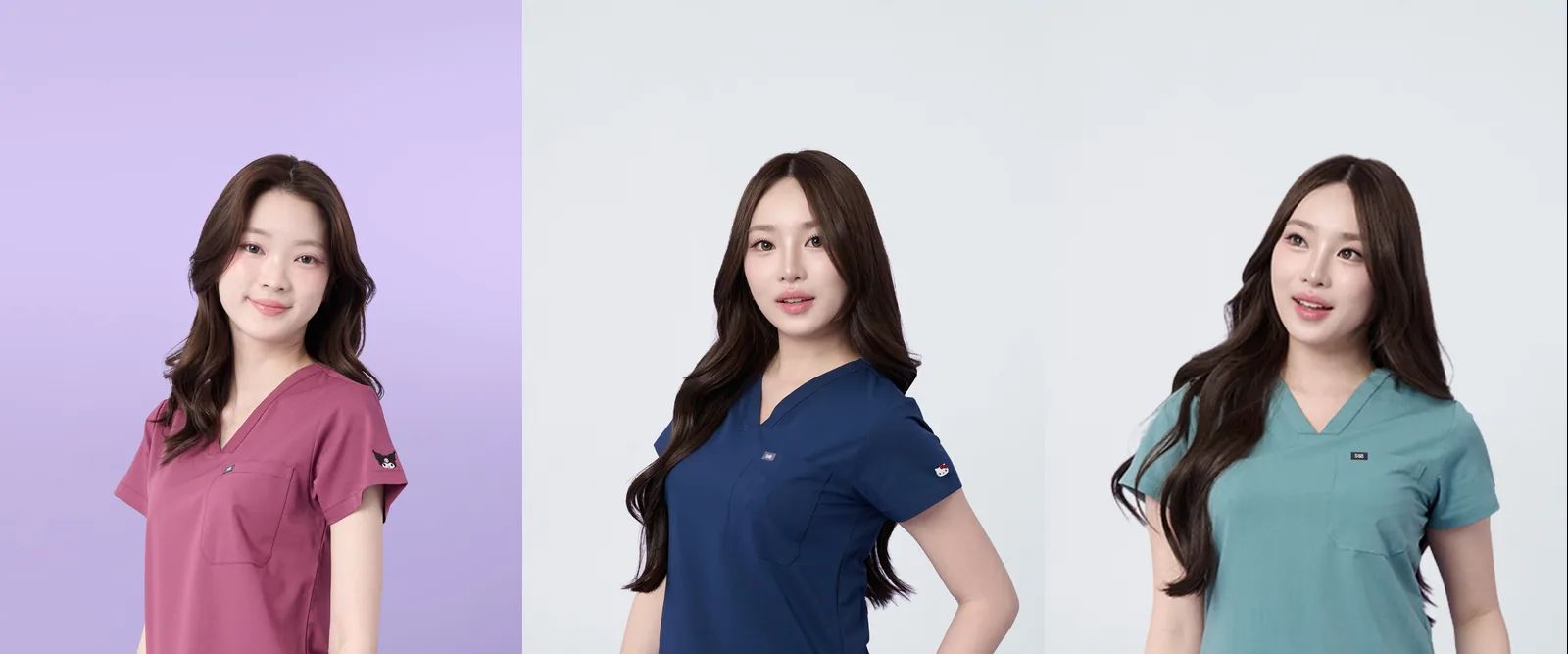 Three SUB colourways: Kuromi Berry Bite, Hello Kitty Sugar Blue and In the Garden Clover Care