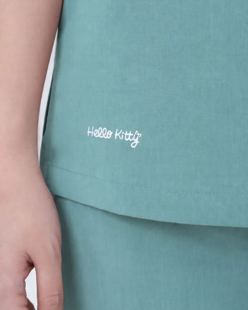 Hello Kitty In the Garden — script embroidery