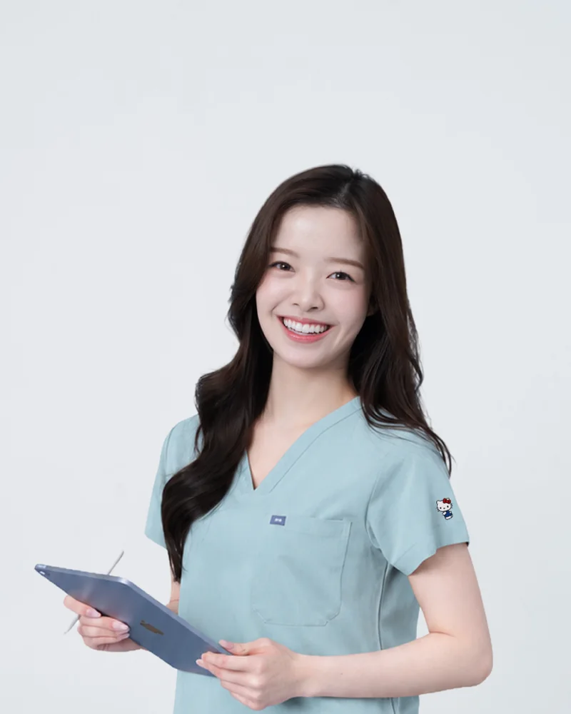 Hello Kitty Medical Scrub in Whisper Snow