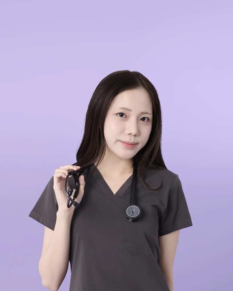 Kuromi Medical Scrub in Cozy Cloud