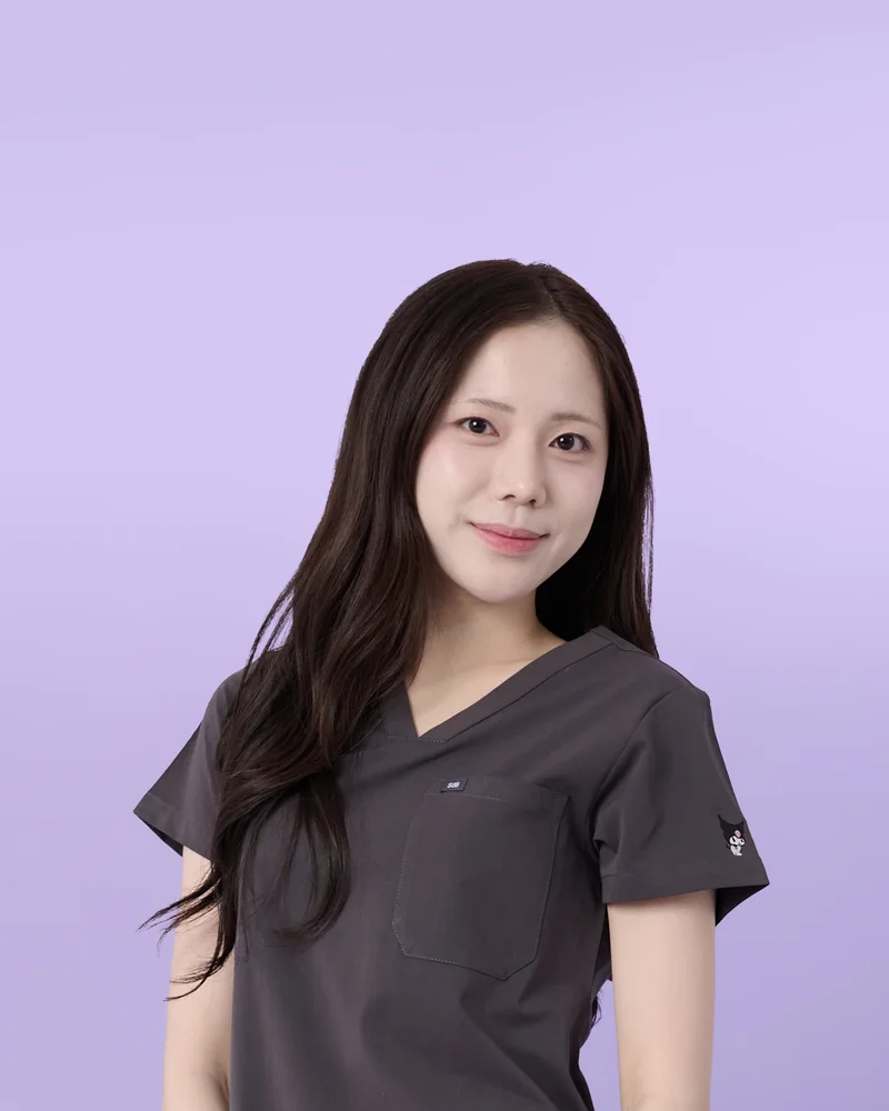 Kuromi Medical Scrub in Cozy Cloud