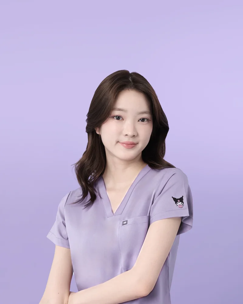 Kuromi Medical Scrub in Lavender Pop