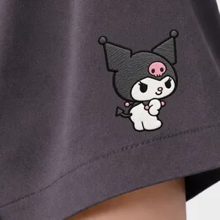 Kuromi embroidered on the sleeve of Cozy Cloud