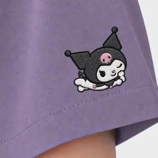 Kuromi embroidered on the sleeve of Grape Mood