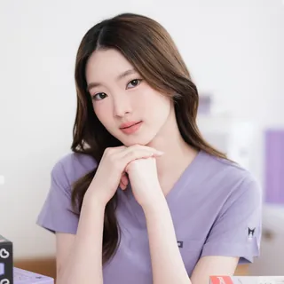 Kuromi Medical Scrub in Lavender Pop