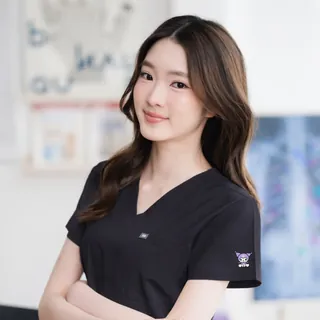 Kuromi Medical Scrub in Midnight Mode