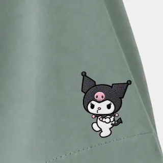 Kuromi embroidered on the sleeve of Pure Matcha